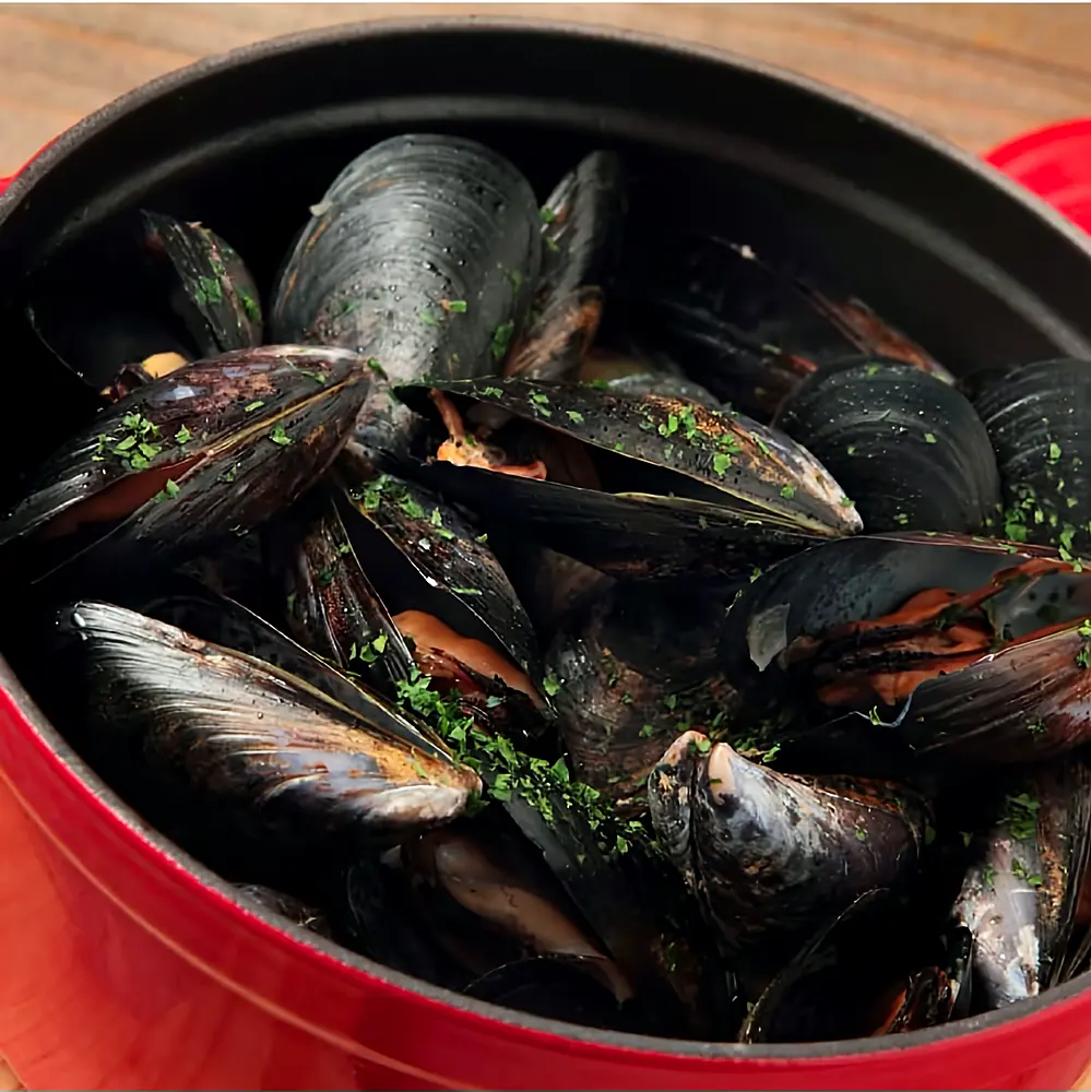 Mejillones al vino blanco